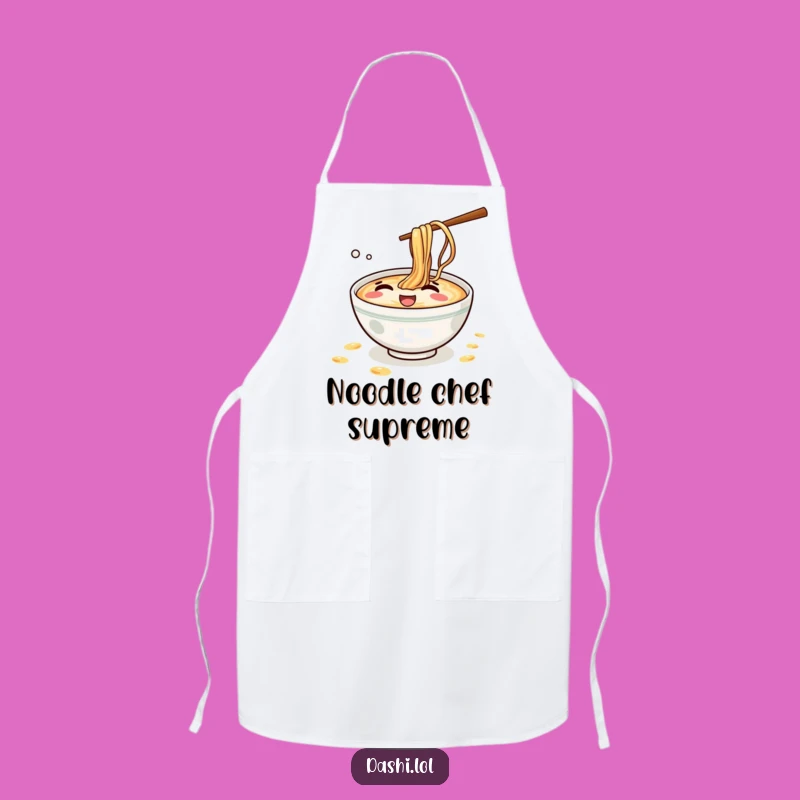 Funny Ramen Apron: Chef Giggling Character, Perfect Humorous Gift!