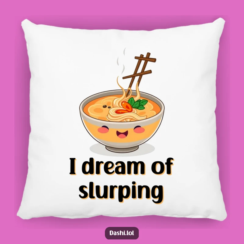 Funny Ramen Pillow: Cozy & Hilarious Accent for Foodie Nooks