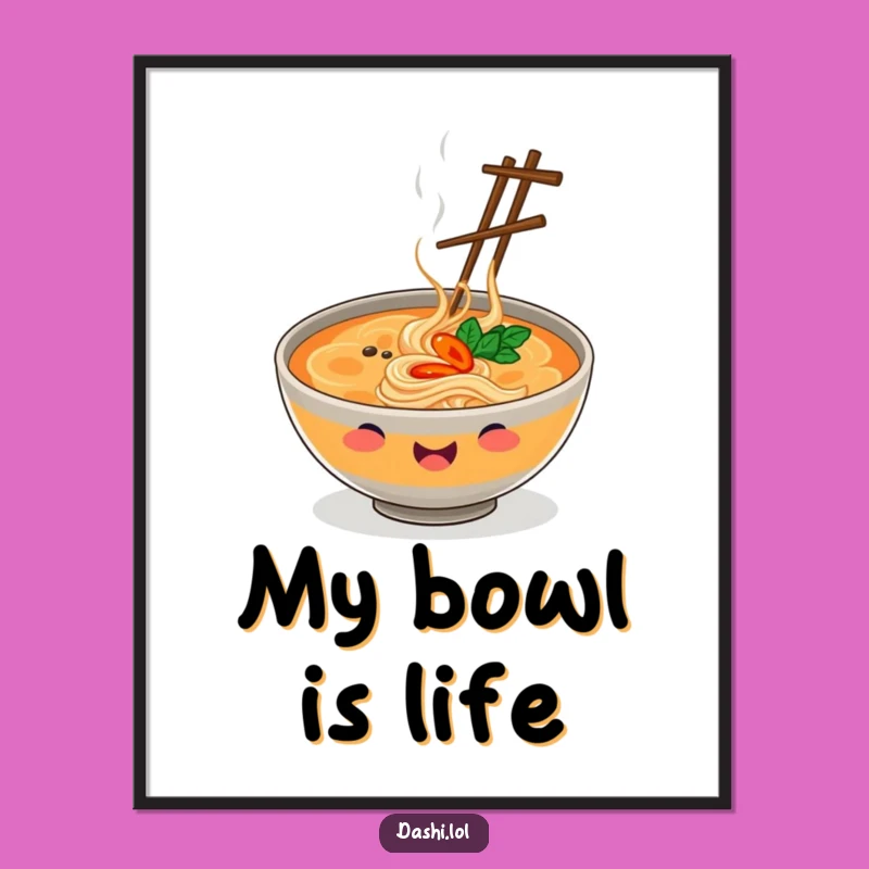 Funny Ramen Juggler Printable Art: Instant Hilarious Decor for Kitchens