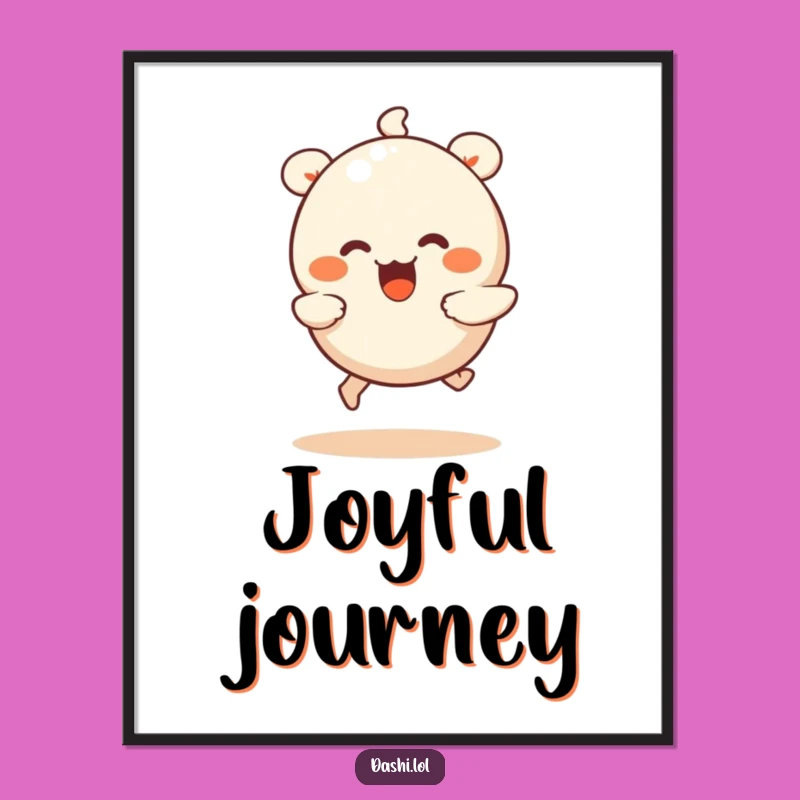 Funny Dumpling Run Digital Art: Instant Joy for Your Walls!