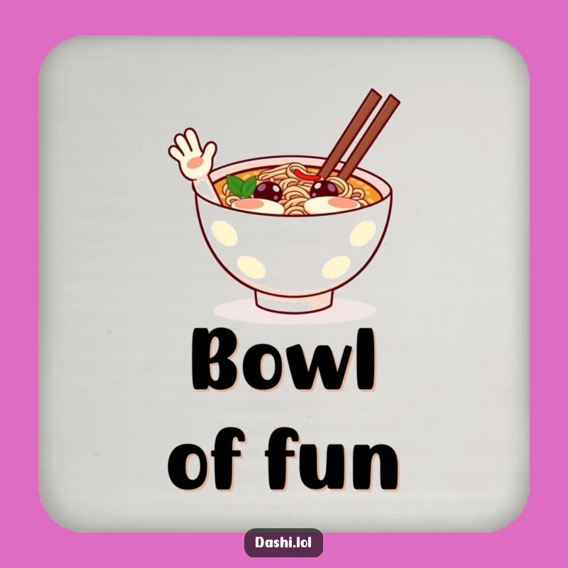 Funny Ramen Wave Coasters: Protect Surfaces with a Smile!