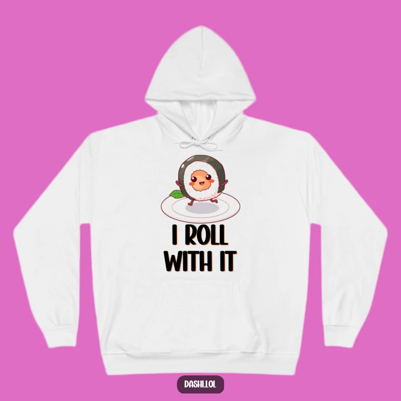 Funny Sushi Roll Hoodie: Cozy & Hilarious Gift for Foodie Fans