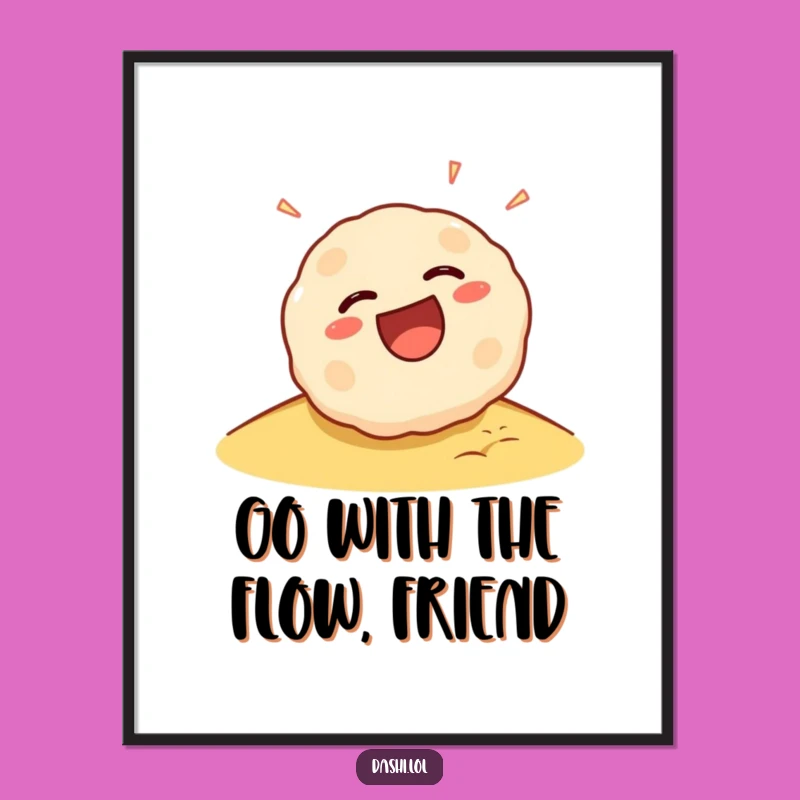 Free Printable Wall Art: Laughing Takoyaki, Whimsical Downloadable Art for Kitchen Decor