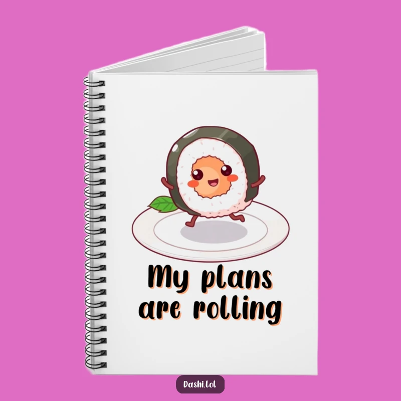 Funny Sushi Roll Notebook: Hilarious Journal for Foodie Ideas